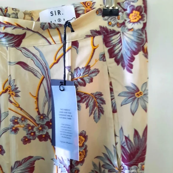SIR The Label Floral Pencil Pants BNWT - Picture 2 of 7